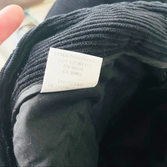 THEORY Black‎ Corduroy Straight Leg Trouser Pants - Picture 8 of 8